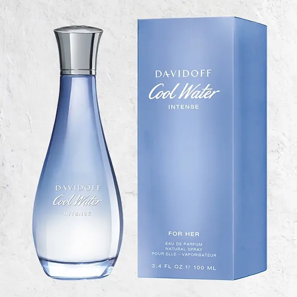 عطر دافيدوف كول ووتر انتنس بارفيوم النسائي مع الكرتون